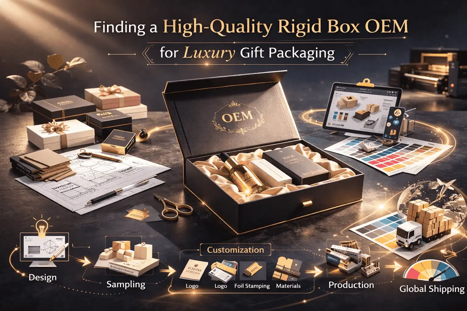 Finding a High-Quality Rigid Box OEM for Luxury Gift Packaging
